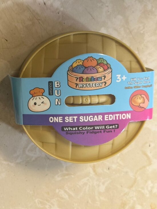 Rainbow Mystery Other - Rainbow Mystery Bun Squishy Fidget Toy Sugar Edition